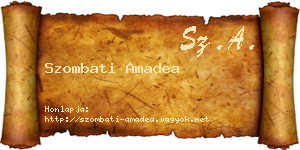 Szombati Amadea névjegykártya